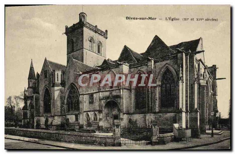 Old Postcard Dives View Of The Church