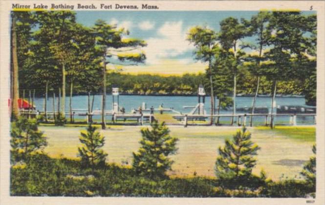 Massachusetts Fort Devens Miror Lake Bathing Beach