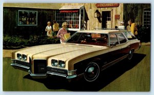 1971 Grand Safari Station Wagon Car Jones Pontiac Co Advertising Postcard