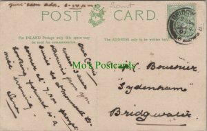 Genealogy Postcard - House History - Sydenham, Bridgwater, Somerset  RF7068