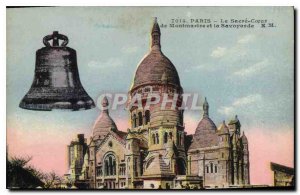 Old Postcard Paris The Sacre Coeur of Montmartre and Savoyard Bell
