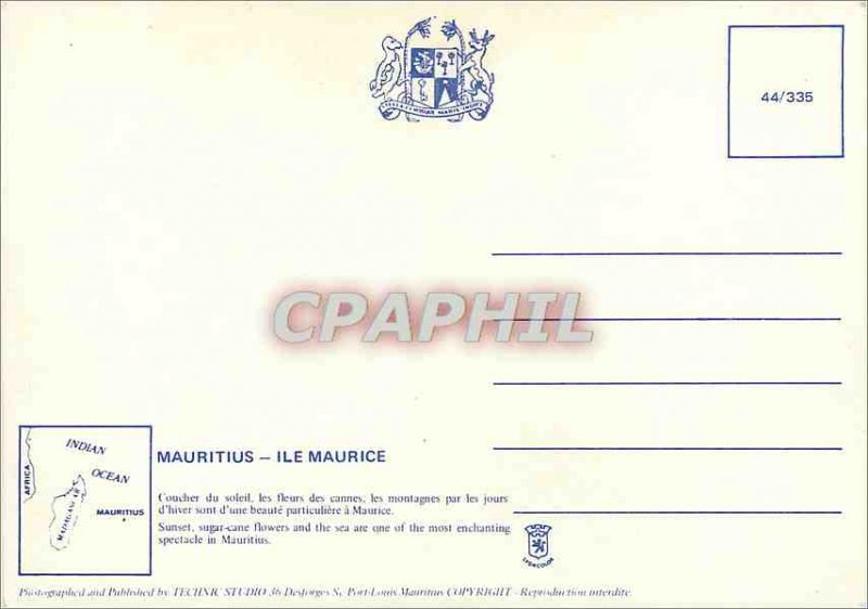 Postcard Modern Mauritius Sunset in Mauritius