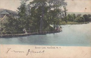 New York Kenwood Sunset Lake 1907