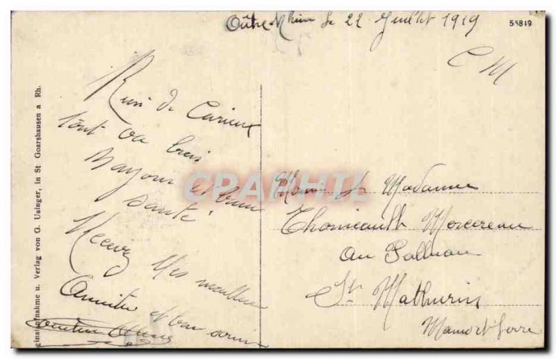 Postcard Old St Goarshausen a Rhein