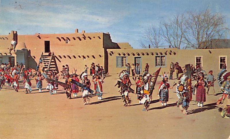 The colorful Comanche dance Indian 1954 