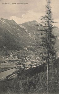 Innsbruck Rumerspitze Mountain View RPPC Postcard Fritz Grafl Austria Alps