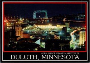 Aerial Bridge and Arena Auditorium Duluth Minnesota Postcard PC358