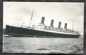 dc466 - Steamer RMS AQUITANIA 1910s Postcard