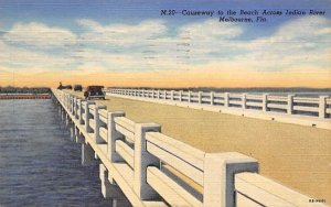 Causeway to the Beach Across Indian River Melbourne, Florida