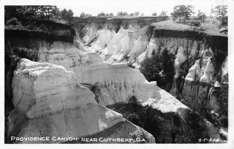 Cuthbert Georgia Providence Canyon Real Photo Antique Postcard K33730