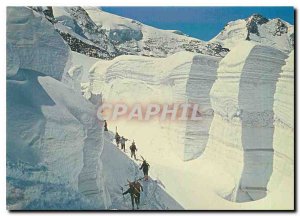 Postcard Modern Gletscherspalt am Piz Palu