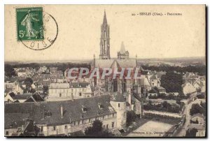 Old Postcard Senlis Oise Panorama