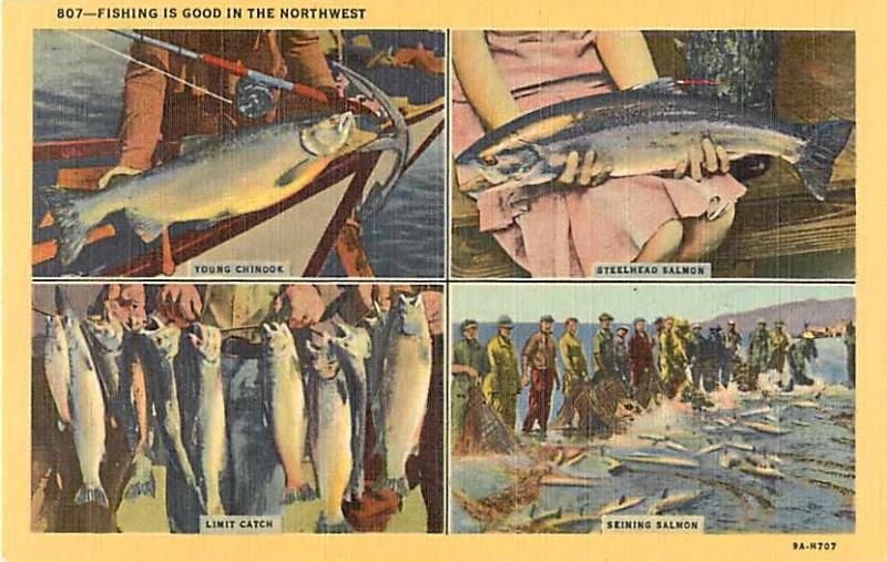 Fishing Is Good In the Northwest OR, WA  Linen