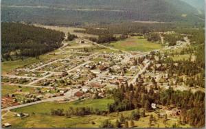 Clinton BC Aerial View Unused Vintage Postcard D66