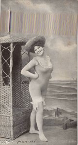 Pinup girls Petite No 6 c1907 postcard BC110