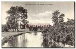 SERQUIGNY Old Postcard The edges of the Charentonne