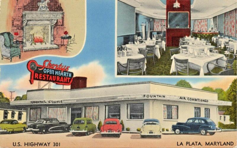 LA Plata MarylandShortys Open Hearth RestaurantCocktail Lounge1960