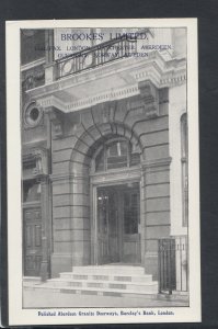 London Postcard - Polished Aberdeen Granite Doorways, Barclay's Bank  RS20060 