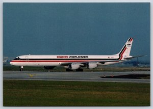 Airplane Postcard Emery Worldwide Airlines Airways Douglas DC-8-73F N791FT FN27