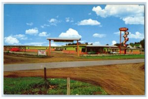 c1950's Entrance Arch Flamingo Motel Prince Albert Saskatchewan Canada Postcard