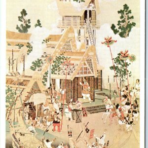 c1940s Japan Devil's Painting Tenhiro Ota Postcard 3rd Ministry Education A60