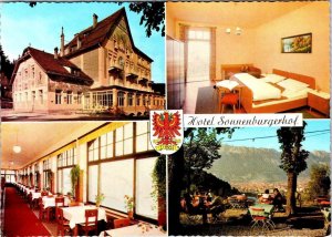 Innsbruck, Austria  HOTEL SONNENBURGERHOF Room~Patio  4X6 Advertising Postcard
