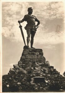 Norway Vangsnes Fridtjof Statue Vintage RPPC BS17