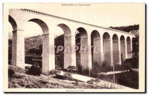 Fontaine de Vaucluse Old Postcard Aqueduct Galas