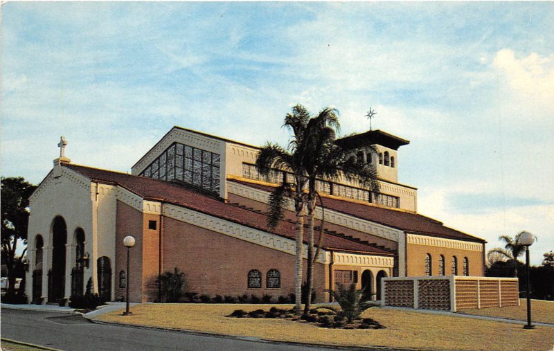Brandon Florida 1960s Postcard Nativity Catholic Church 