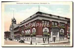 Old Postcard Davenport Chamber of Commerce