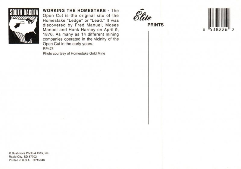 Working the Homestake Gold Mine