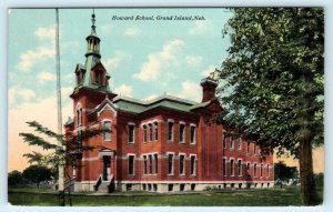 GRAND ISLAND, Nebraska NE ~ HOWARD SCHOOL ca 1910s  Postcard