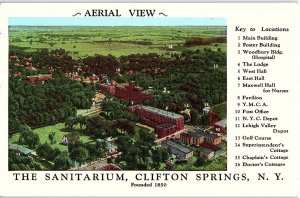 Postcard BUILDING SCENE Clifton Springs New York NY AI0654