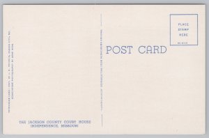 Government Building~Jackson Cty Courthouse Independence MO~Vintage Postcard