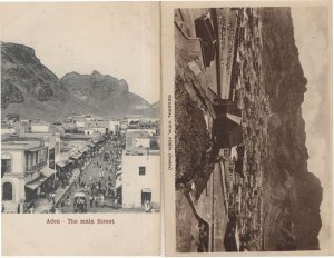 Aden The Main Street Aerial General View 2x Old Postcard s