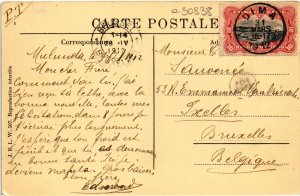 PC BOMA RUE DU MARCHE BELGIAN CONGO (a30838) 