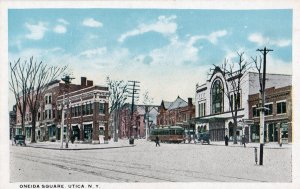 12536 Trolley Car at Oneida Square, Utica, New York