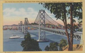 California San Francisco-Oakland Bay Bridge From Yerba Buena Island