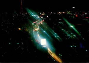 Japan Tokyo Pacific Hotel Downtown Tokyo At Night Seen From The 30th Floor Of...