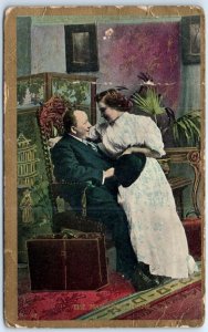 Postcard - The Man From Home with Lovers Picture