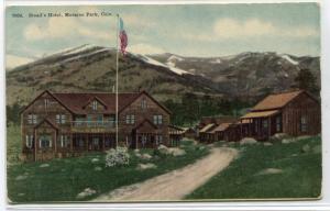 Stead's Hotel Moraine Park Rocky Mountains Colorado 1913 postcard