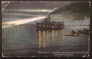 Steamer St. Lawrence Searchlight Tour 1000 Islands N.Y. 1916 TC Co. R-23776
