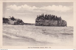 NEW BRUNSWICK, Canada, 1910-20s; Surf at Pokeshaw Island