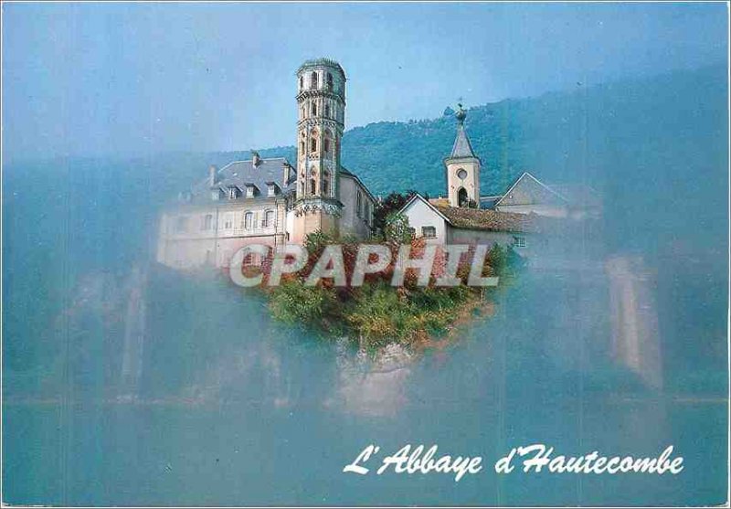 Old Postcard Aix les Bains Savoie Hautecombe Abbey on a shore of Lake Bourget