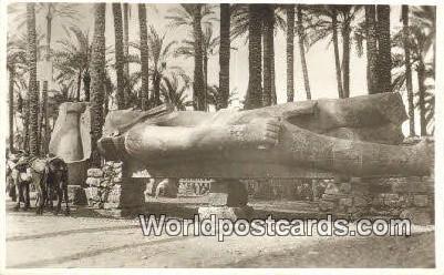 Memphis Eqypt Real Photo - Colossal Statue of Ramses Memphis Real Photo - Col...