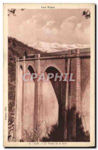 Old Postcard The Alps Gap Viaduct Hall