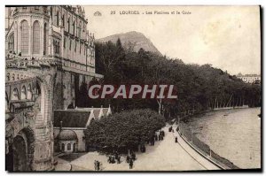 Old Postcard Lourdes Pools and the Gave