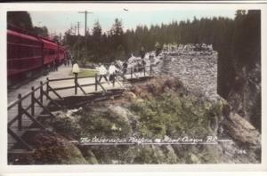 RAILROAD  / TRAIN at OBSERVATION PLATFORM at Albert Canyo...