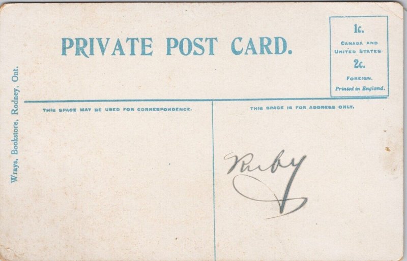 Rodney Public School Rodney Ontario ON Wrays Bookstore Postcard H58 *as is