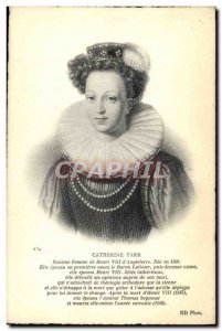 Old Postcard Catherine Parr